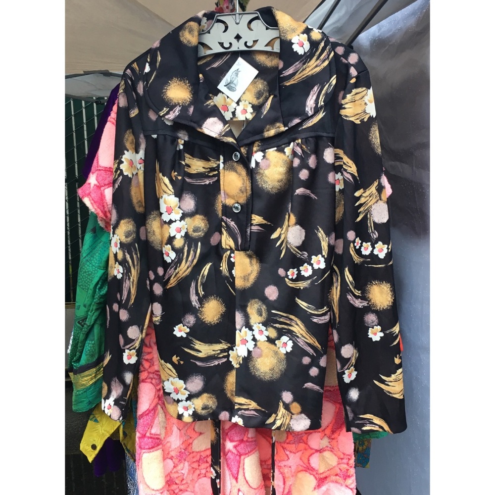 Vintage tie blouse